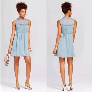 NWT XHILARATION Women’s Lurex Ruffle Dress XL